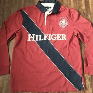 Large Red Tommy Hilfiger Polo Vintage